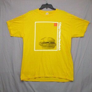 McDonald's graphic print Chicken Sandwich T-Shirt Yellow Men Size | XL